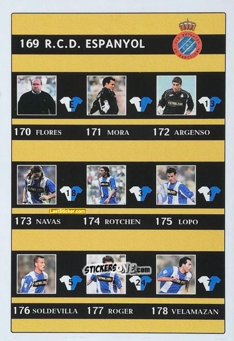 Cromo Indice - Las Fichas De La Liga 2001-2002 n. 189 - Mundicromo