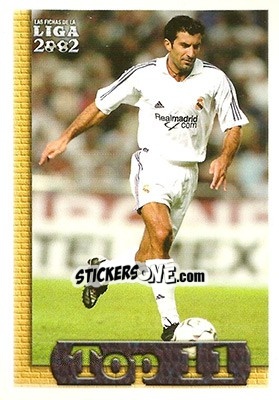 Cromo Figo - Las Fichas De La Liga 2001-2002 n. 588 - Mundicromo