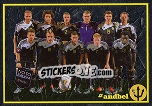Cromo Andorra - Belgium 4 - Belgian Red Devils 2016 #Tousenfrance n. 75 - Panini