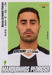 Figurina Marquinhos Pedroso - Campeonato Brasileiro 2016 n. 133 - Panini