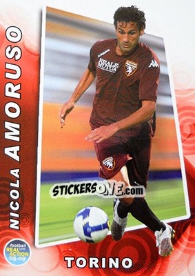 Cromo Nicola Amoruso - Real Action 2008-2009 n. 95 - Panini