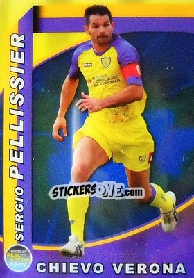 Cromo Sergio Pellissier - Real Action 2008-2009 n. 123 - Panini