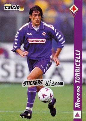 Figurina Moreno Torricelli - Pianeta Calcio 1999 n. 50 - Ds