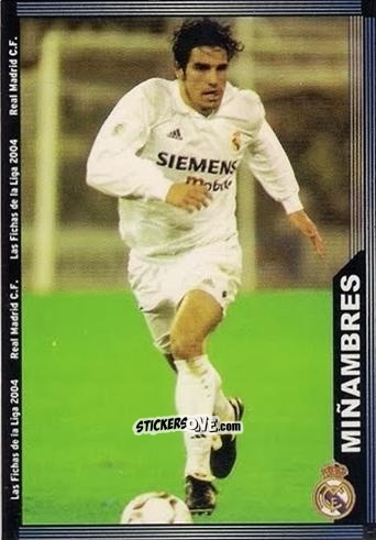 Cromo Miñambres - Las Fichas De La Liga 2003-2004 n. 7 - Mundicromo