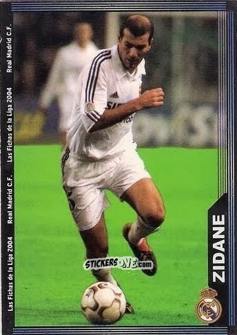 Figurina Zidane - Las Fichas De La Liga 2003-2004 n. 17 - Mundicromo