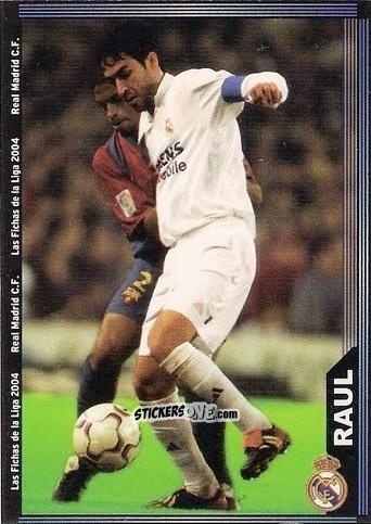 Cromo Raul González - Las Fichas De La Liga 2003-2004 n. 20 - Mundicromo