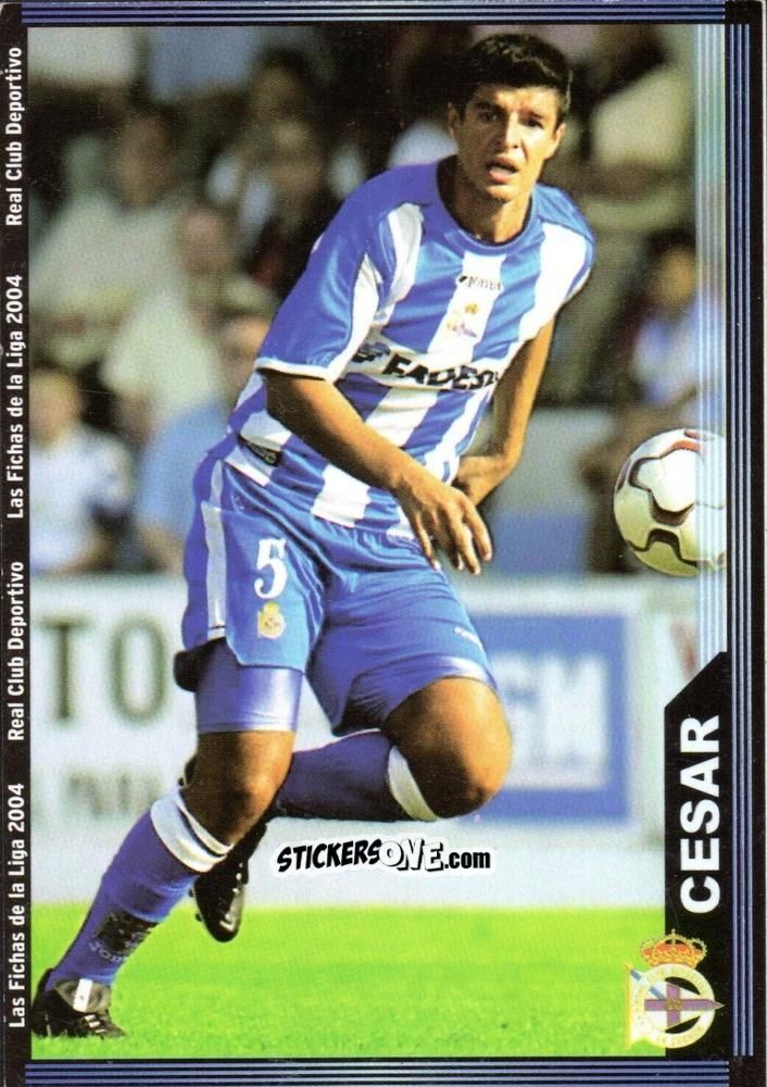 Cromo Cesar - Las Fichas De La Liga 2003-2004 n. 65 - Mundicromo