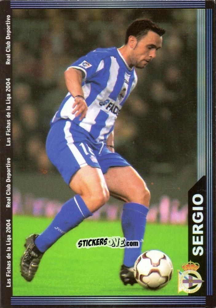 Cromo Sergio - Las Fichas De La Liga 2003-2004 n. 72 - Mundicromo