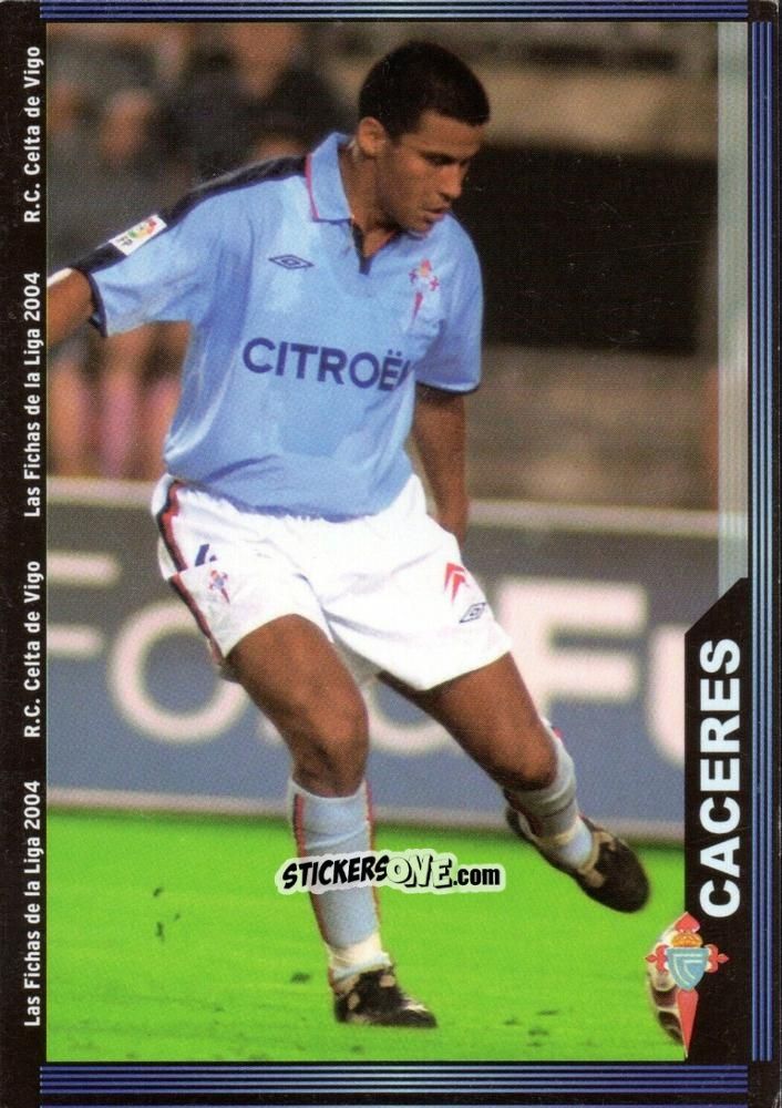 Figurina Caceres - Las Fichas De La Liga 2003-2004 n. 91 - Mundicromo