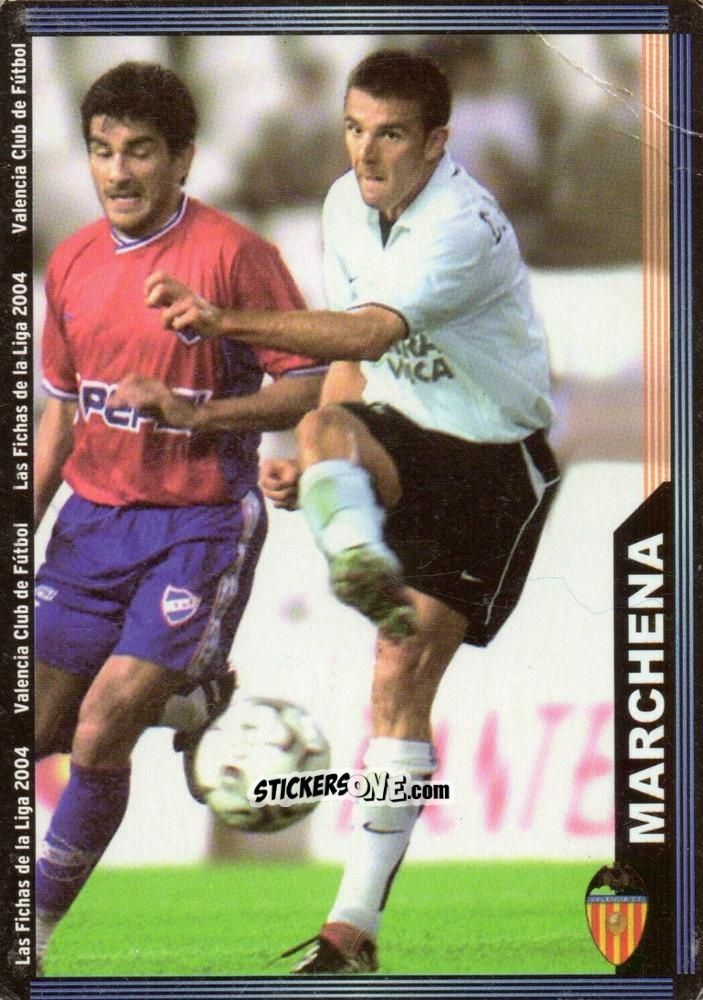 Sticker Marchena - Las Fichas De La Liga 2003-2004 n. 121 - Mundicromo