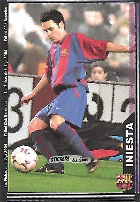 Cromo Iniesta - Las Fichas De La Liga 2003-2004 n. 152 - Mundicromo