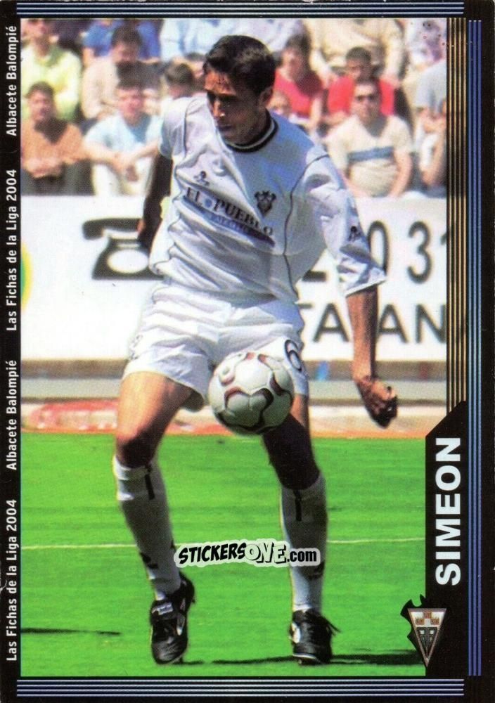 Cromo Simeon - Las Fichas De La Liga 2003-2004 n. 531 - Mundicromo