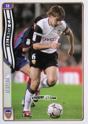 Cromo Albelda - Las Fichas De La Liga 2004-2005 n. 13 - Mundicromo