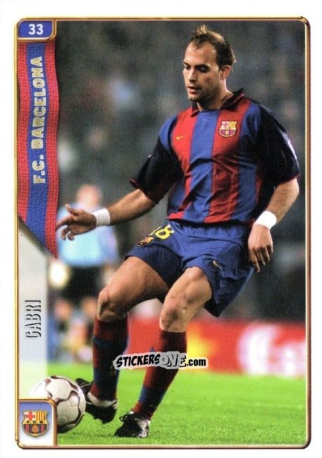Cromo Gabri - Las Fichas De La Liga 2004-2005 n. 33 - Mundicromo