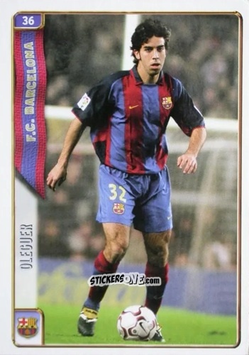 Cromo Oleguer - Las Fichas De La Liga 2004-2005 n. 36 - Mundicromo