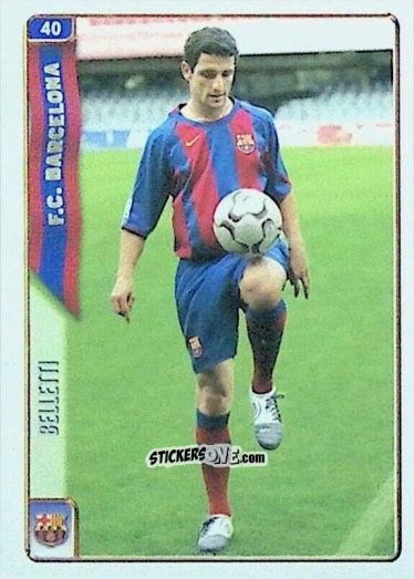 Cromo Belletti - Las Fichas De La Liga 2004-2005 n. 40 - Mundicromo