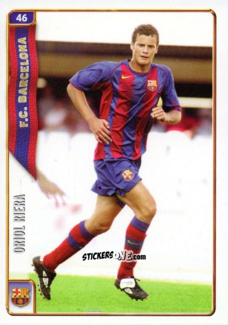 Sticker Oriol Riera - Las Fichas De La Liga 2004-2005 n. 46 - Mundicromo