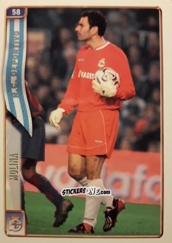 Sticker Molina - Las Fichas De La Liga 2004-2005 n. 58 - Mundicromo