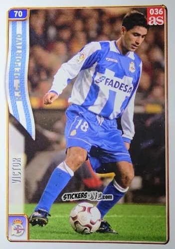 Sticker Victor - Las Fichas De La Liga 2004-2005 n. 70 - Mundicromo