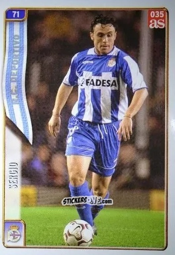 Cromo Sergio - Las Fichas De La Liga 2004-2005 n. 71 - Mundicromo