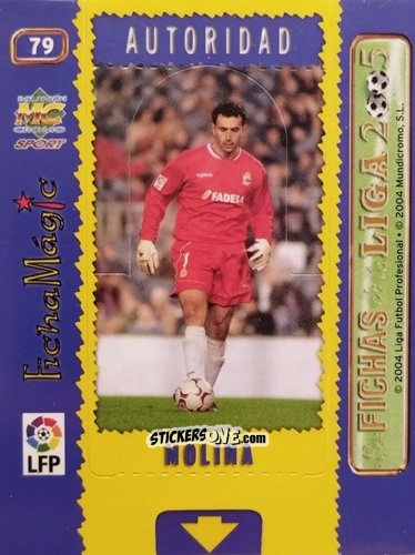 Sticker Molina - Las Fichas De La Liga 2004-2005 n. 79 - Mundicromo