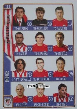 Cromo Indice - Las Fichas De La Liga 2004-2005 n. 133 - Mundicromo