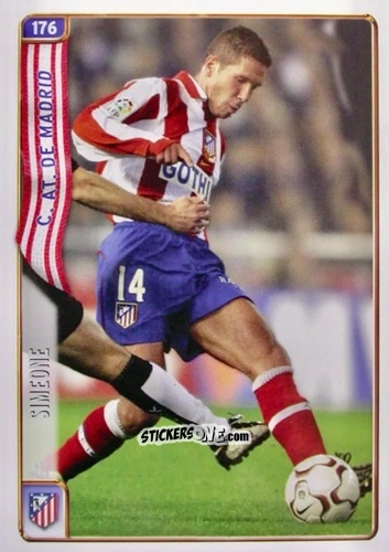 Sticker Simeone - Las Fichas De La Liga 2004-2005 n. 176 - Mundicromo