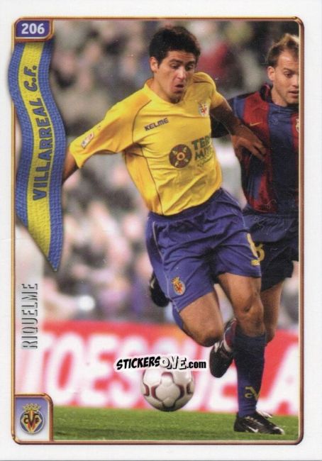 Cromo Riquelme - Las Fichas De La Liga 2004-2005 n. 206 - Mundicromo