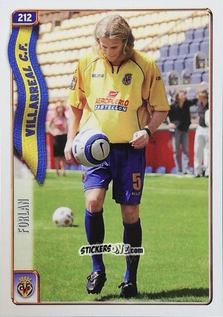 Figurina Forlán - Las Fichas De La Liga 2004-2005 n. 212 - Mundicromo