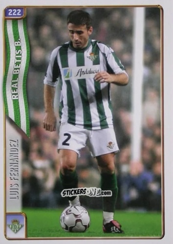 Figurina Luis Fdez. - Las Fichas De La Liga 2004-2005 n. 222 - Mundicromo