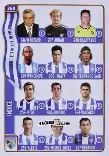 Cromo Indice - Las Fichas De La Liga 2004-2005 n. 268 - Mundicromo