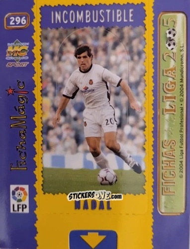 Sticker Nadal - Las Fichas De La Liga 2004-2005 n. 296 - Mundicromo