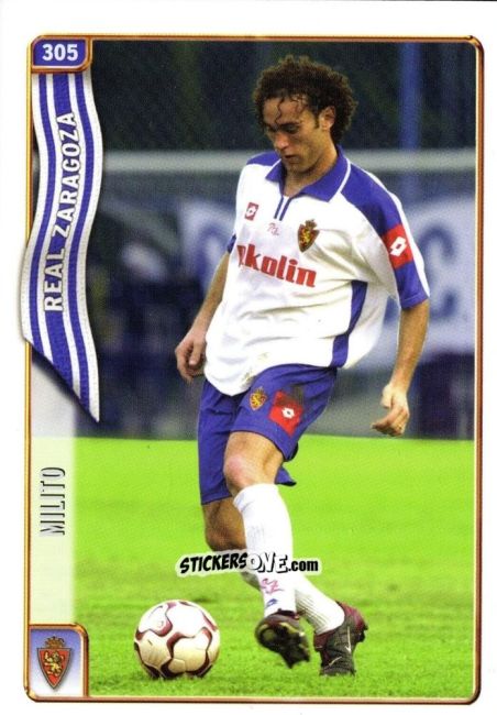 Figurina Milito - Las Fichas De La Liga 2004-2005 n. 305 - Mundicromo
