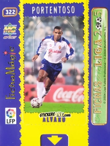 Figurina Alvaro - Las Fichas De La Liga 2004-2005 n. 322 - Mundicromo