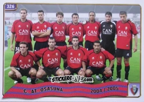 Cromo Plantilla Eus - Las Fichas De La Liga 2004-2005 n. 326 - Mundicromo