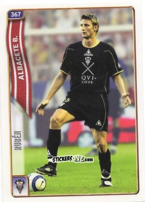 Cromo Rubén - Las Fichas De La Liga 2004-2005 n. 367 - Mundicromo