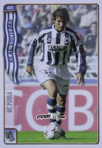 Sticker De Paula - Las Fichas De La Liga 2004-2005 n. 401 - Mundicromo