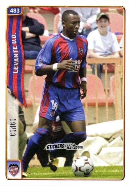 Cromo Edwin Arturo Congo Murillo - Las Fichas De La Liga 2004-2005 n. 483 - Mundicromo