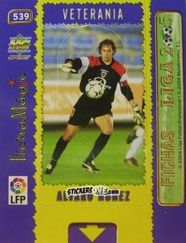 Figurina A. Nuñez - Las Fichas De La Liga 2004-2005 n. 539 - Mundicromo