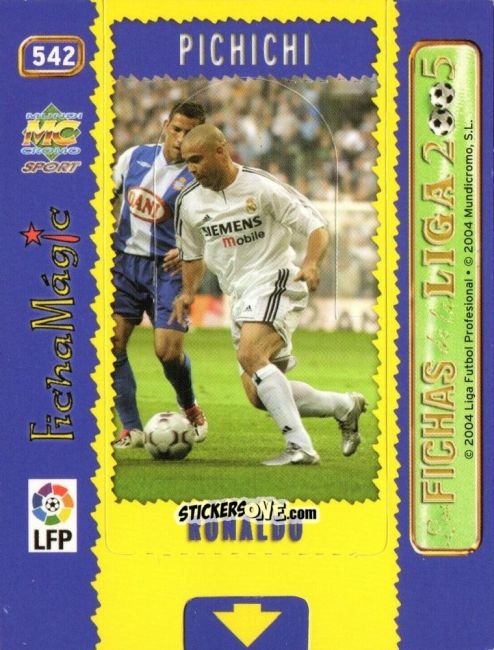 Figurina Ronaldo - Las Fichas De La Liga 2004-2005 n. 542 - Mundicromo
