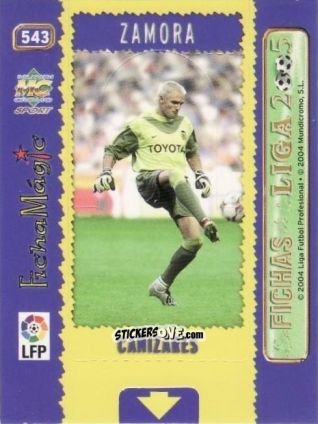 Figurina Cañizares - Las Fichas De La Liga 2004-2005 n. 543 - Mundicromo