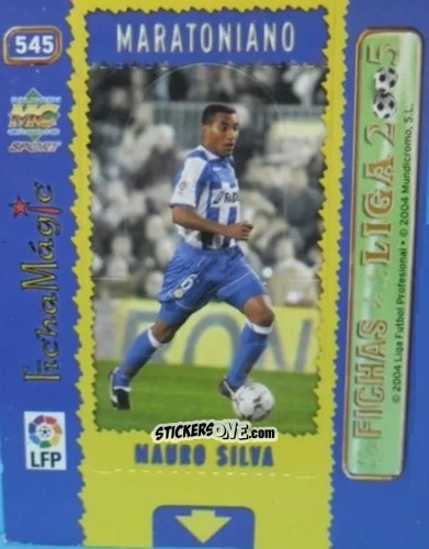 Sticker M. Silva - Las Fichas De La Liga 2004-2005 n. 545 - Mundicromo