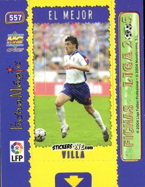 Sticker Villa - Las Fichas De La Liga 2004-2005 n. 557 - Mundicromo