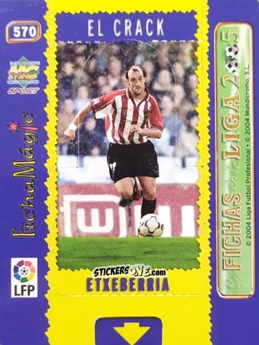 Sticker Etxeberria - Las Fichas De La Liga 2004-2005 n. 570 - Mundicromo
