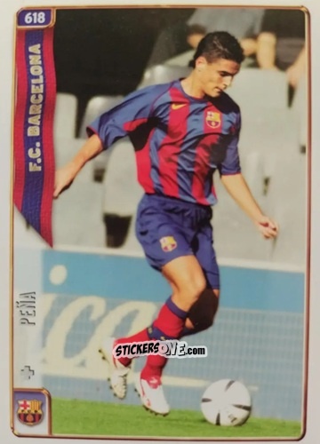 Cromo Peña - Las Fichas De La Liga 2004-2005 n. 618 - Mundicromo