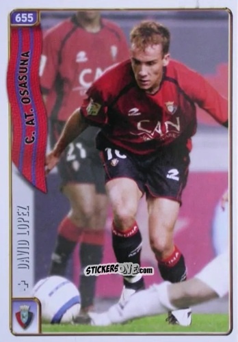 Figurina David López - Las Fichas De La Liga 2004-2005 n. 655 - Mundicromo
