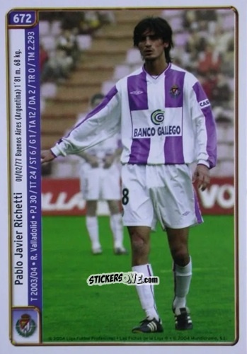 Figurina Richetti / Figueredo - Las Fichas De La Liga 2004-2005 n. 672 - Mundicromo