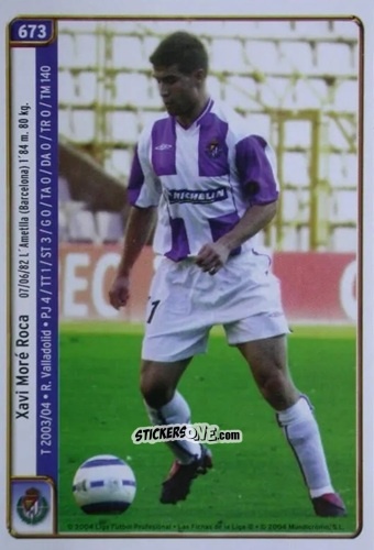 Sticker Xavi Moré Roca / Oscar Rodriguez - Las Fichas De La Liga 2004-2005 n. 673 - Mundicromo
