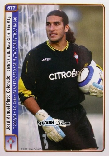 Cromo Pinto / Angel - Las Fichas De La Liga 2004-2005 n. 677 - Mundicromo