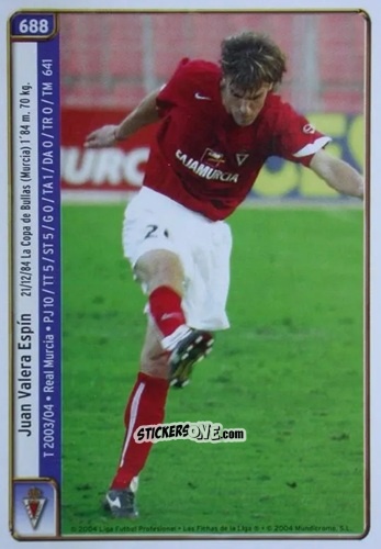 Figurina Valera / I.Cuadrado - Las Fichas De La Liga 2004-2005 n. 688 - Mundicromo